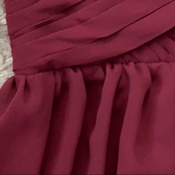 NWOT BHLDN Anthropologie Angie Burgundy Dress SzL - Picture 9 of 11